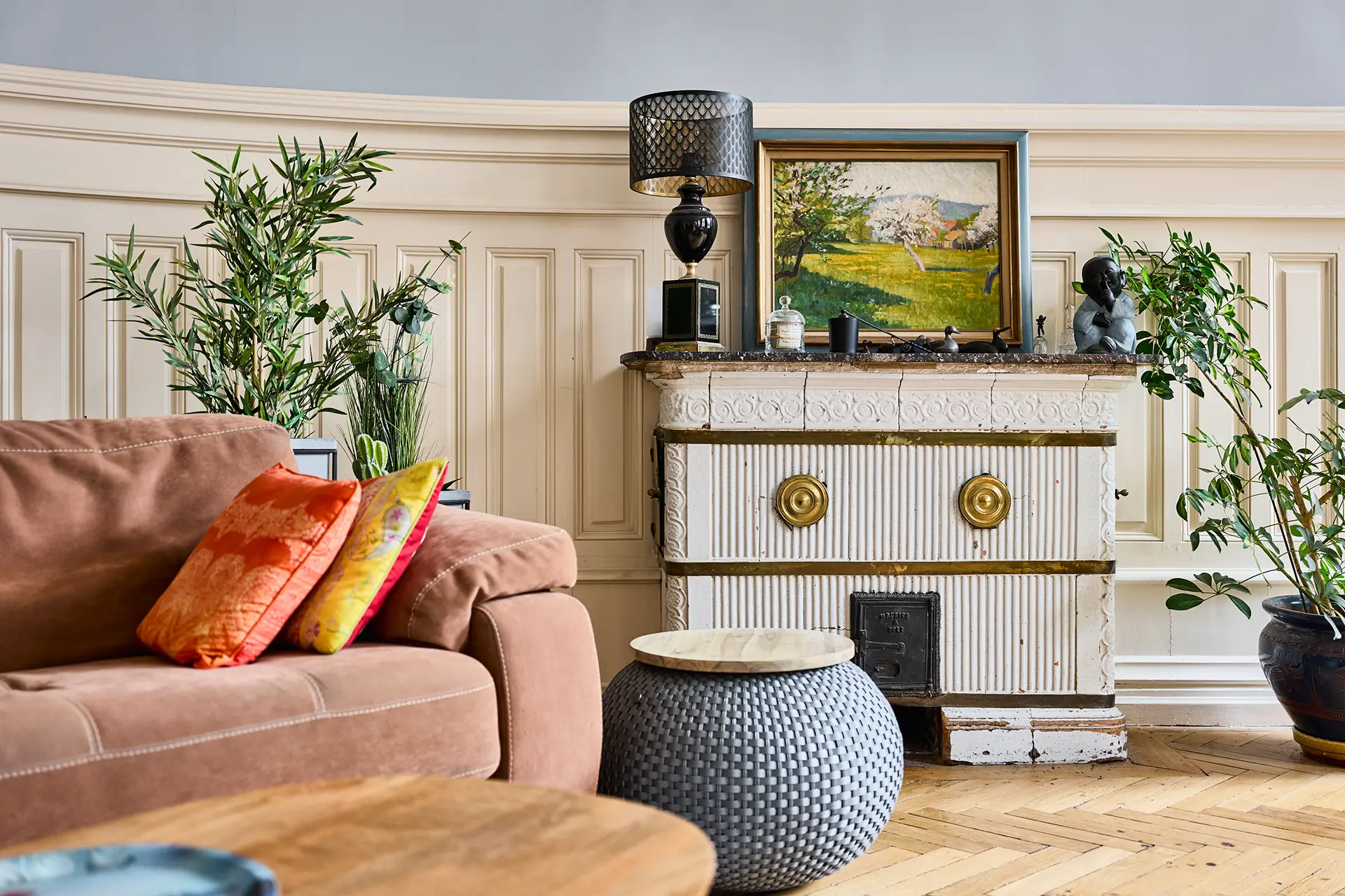 Salon d'un appartement à Dole