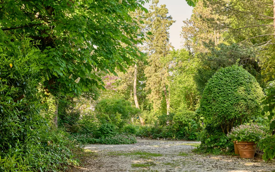 Jardin de la maison de maître à Besançon à vendre - Arrière-Cour, agence immobilière spécialisée à Besançon