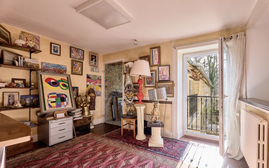 Maison en pierre à Voiteur au bord de la Seille à vendre - Arrière-Cour, agence immobilière spécialisée dans le Jura