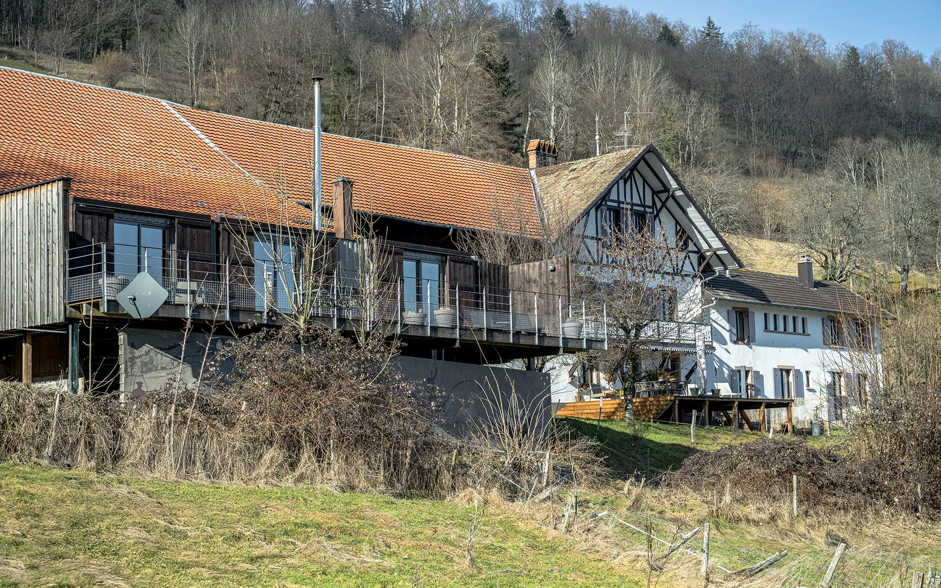 Résidence bourgeoise rénovée au cœur du Val d’Argent à vendre - Arrière-Cour, agence immobilière spécialisée dans le Haut-Rhin