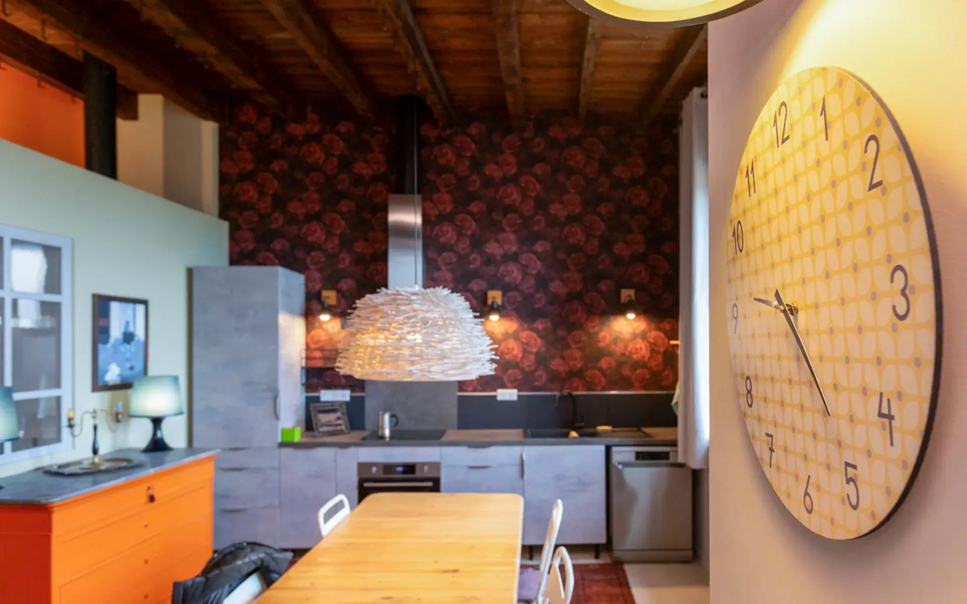 Cuisine du loft à Langres à vendre - Arrière-Cour, agence immobilière spécialisée en Haute-Marne