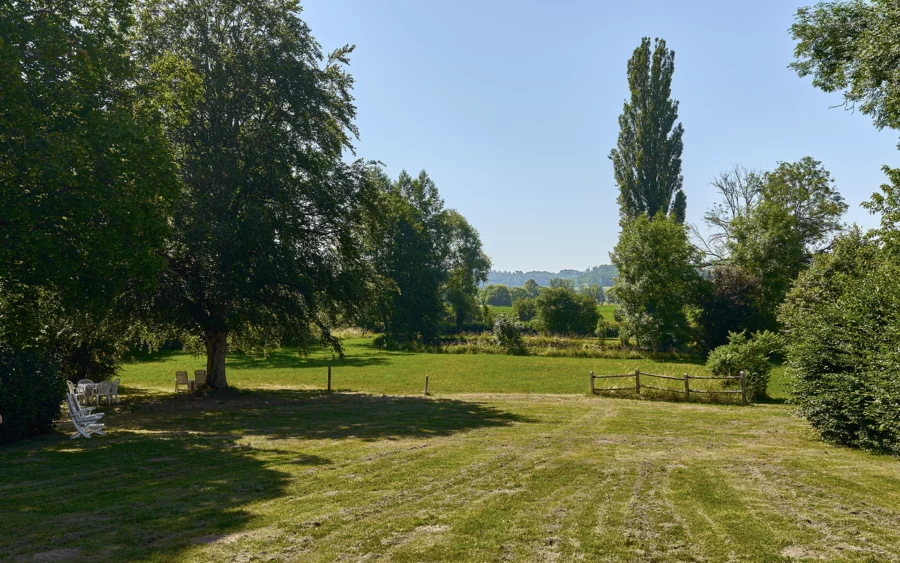 Jardin d'une maison de maître en Haute-Marne à vendre - Arrière-Cour, agence immobilière spécialisée en Haute-Marne