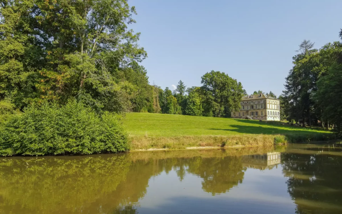 Étang paisible du château à Andelarre à vendre - Arrière-Cour, agence immobilière spécialisée à Vesoul
